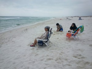Grandma, Henry, and the Princess on the Beach