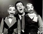 Paul Winchell with Jerry Mahoney and Knucklehead Smiff