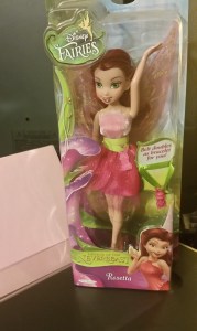 A new doll bought to combat depression.  Part of a collection of Tinkerbell fairy dolls.