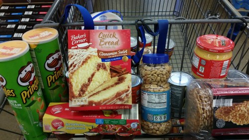 My grocery cart at Aldi's.