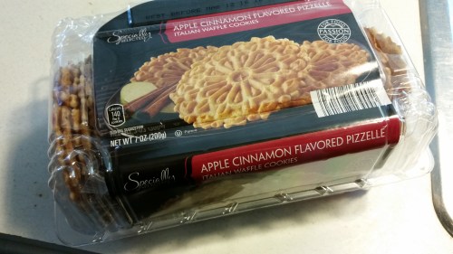 You probably didn't spot these in my cart, but these are delicious Italian apple-cinnamon cookies for less than $2!!!