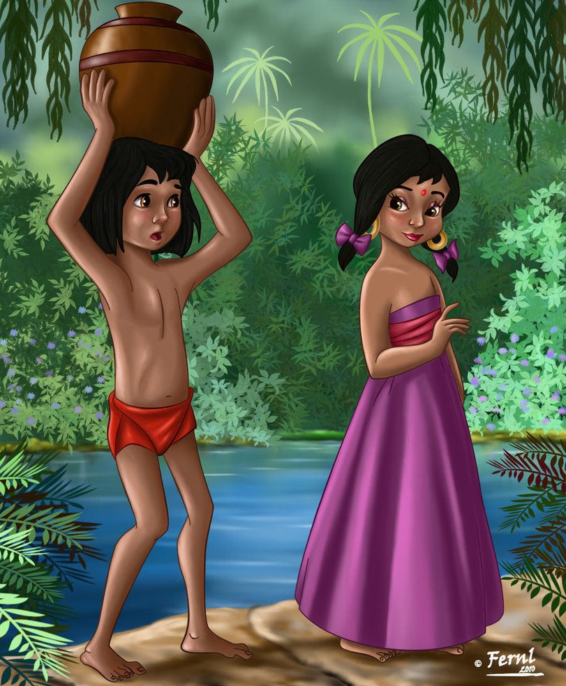 MOWGLI_AND_SHANTI_by_FERNL