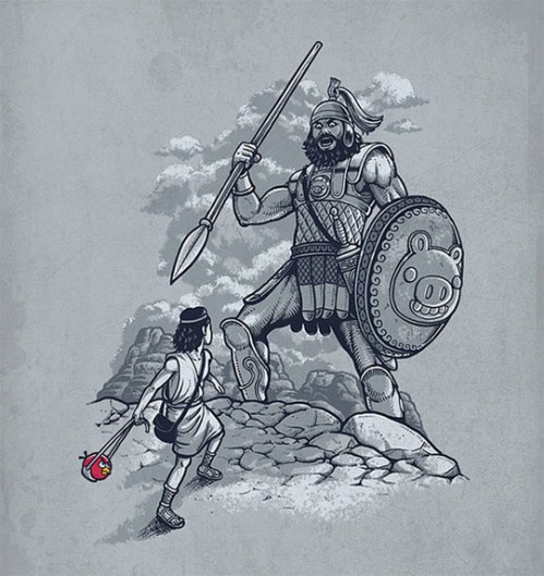 funny-David-Goliath-angry-birds-art