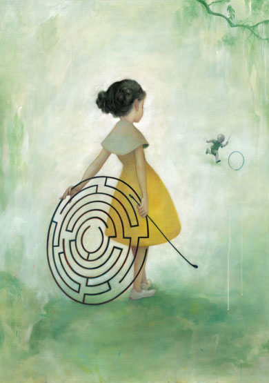 little-girl-maze-art
