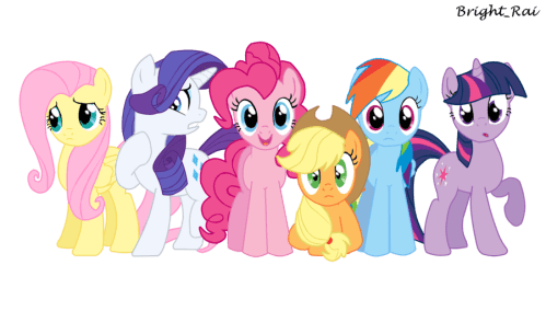 The_mane_six_by_brightrai-d4ha5ye