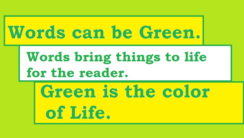 Green words