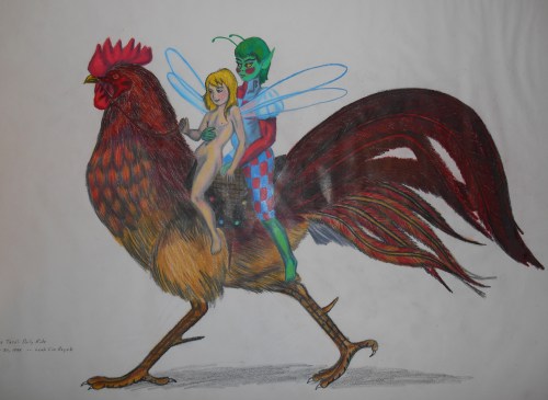 rooster riding